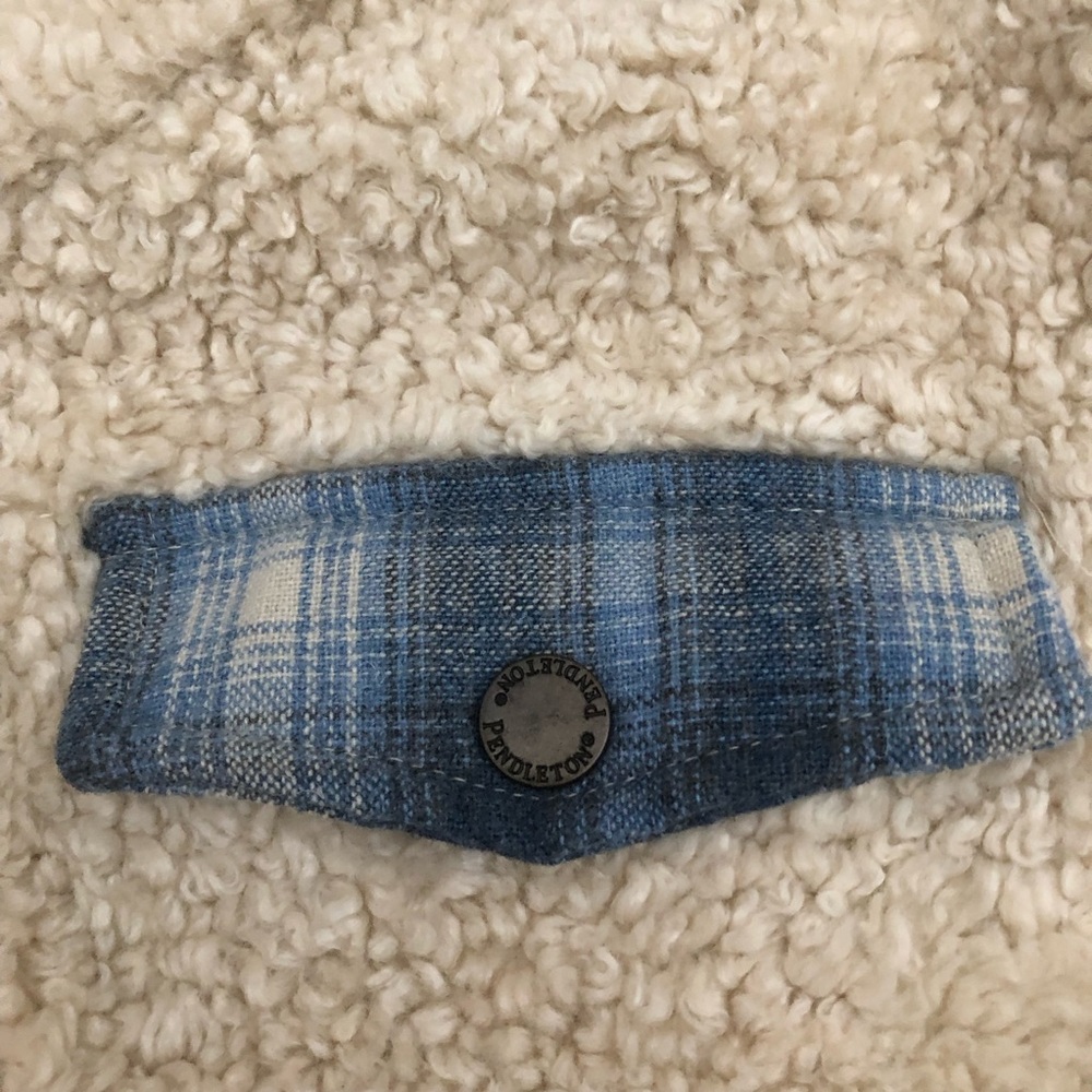 Pendleton Cream Teddy Jacket Size Large - image 5